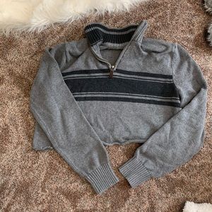Eddie Bauer Cropped Zip-up Sweater